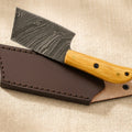 Damascus Steel Axe, 246+ Layers, with Exotic Wood Handle and Leather Sheath | Axe | Toolsmith Ltd UK
