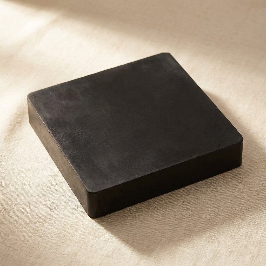 Heavy Duty Rubber Bench Block, 6 x 6 x 1 Inch, Black, Hammering Stamping Jewelry Metal Dapping Forming Tool | Jewellery Making Tools | Toolsmith Ltd UK
