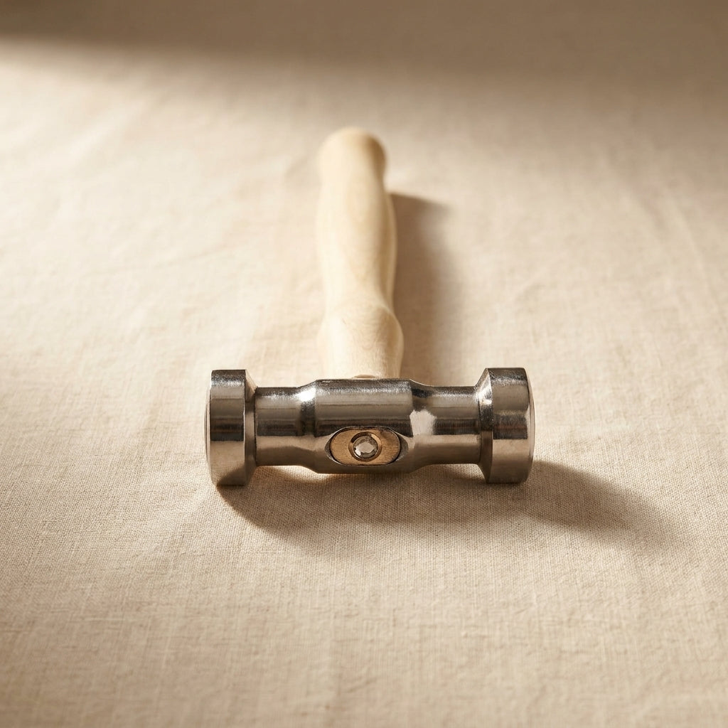 Metalworking Hammer with Bullseye Pattern, Round Texturing Head, Jewellery Making Tool | Jewellery Making Tools | Toolsmith Ltd UK