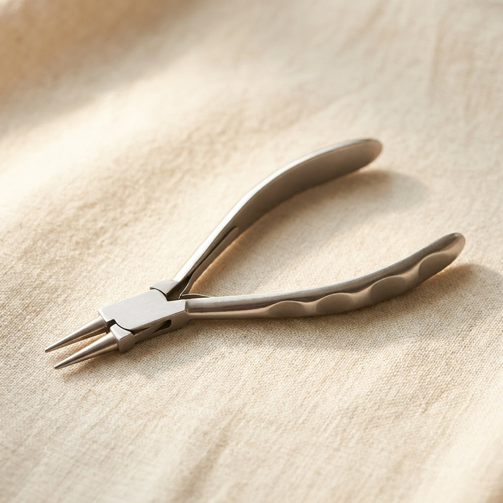 Design Handles Round Nose Pliers for Jewellery Making, Polished Stainless Steel, 5.5 Inch, Wire Crafts Tool | Jewellery Making Tools | Toolsmith Ltd UK