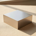 Solid Steel Doming Bench Block Anvil, Hardened Square, 2"X 2"X 3/4" (5.08cm x 5.08cm x 1.91cm) | Jewellery Making Tools | Toolsmith Ltd UK
