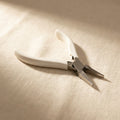 Flat Nose Pliers 120mm, White Molded Handles, Jewellery Making Tool for Hobby Wire Work | Jewellery Making Tools | Toolsmith Ltd UK