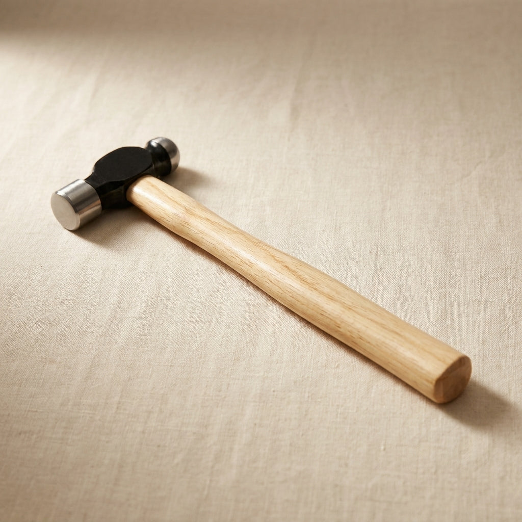 Ball Peen Chasing Hammer, 2 oz, Jewellery Making Forming Crafts Tool for Repousse, Wood Handle | Jewellery Making Tools | Toolsmith Ltd UK