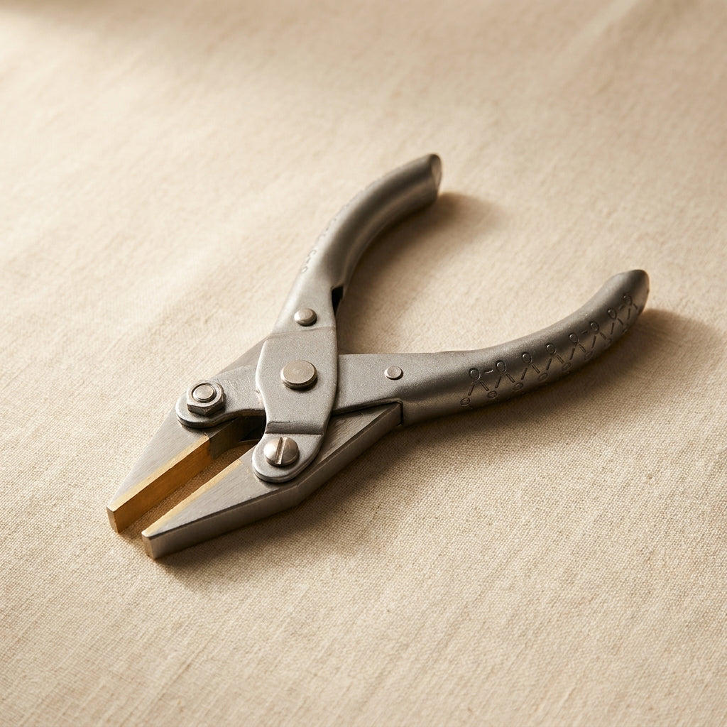 125 mm Parallel Action Flat Nose Pliers with Smooth Brass Jaws, for Jewellery Crafts Making | Jewellery Making Tools | Toolsmith Ltd UK