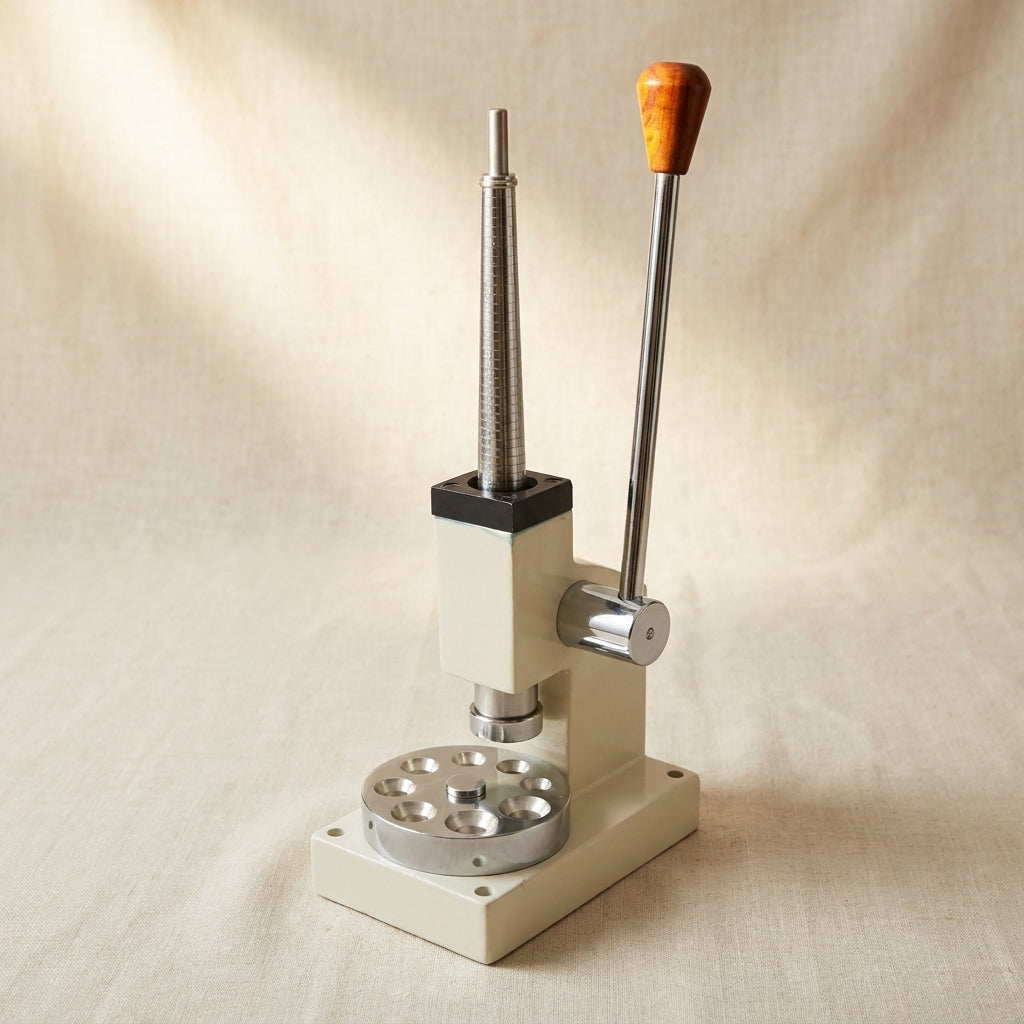 Professional Ring Sizing Machine, Jewellery Stretcher Enlarger Reducer Tool with Wood Handle, Silver, 1-16 Ring Sizer | Jewellery Making Tools | Toolsmith Ltd UK