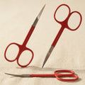 1 x Red Curved Scissors 3.5 Inch for Beading, Embroidery, Crafts, Manicure, Pedicure, Sewing | Beauty & Nail Tools | Toolsmith Ltd UK
