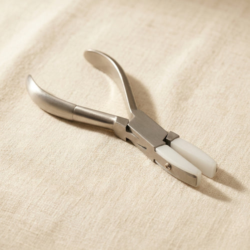 12 MM Wide Jaws Nylon Flat Nose Bracer Optical Pliers, Stainless Steel, 6-Inch Jewellery Making, Crafts and Opticians Tool | Jewellery Making Tools | Toolsmith Ltd UK