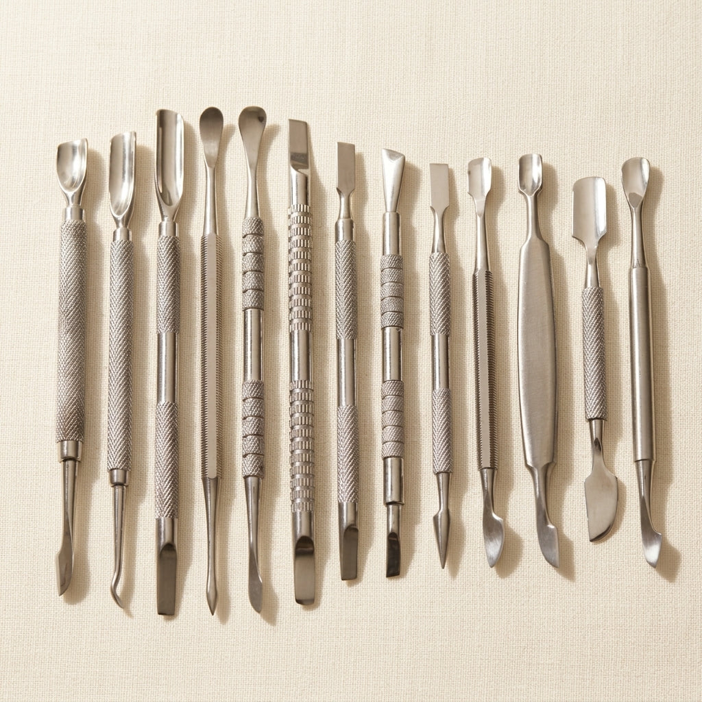 13 Piece Double Ended Cuticle Pusher and Remover Set, Stainless Steel Manicure Pedicure Tools | Beauty & Nail Tools | Toolsmith Ltd UK