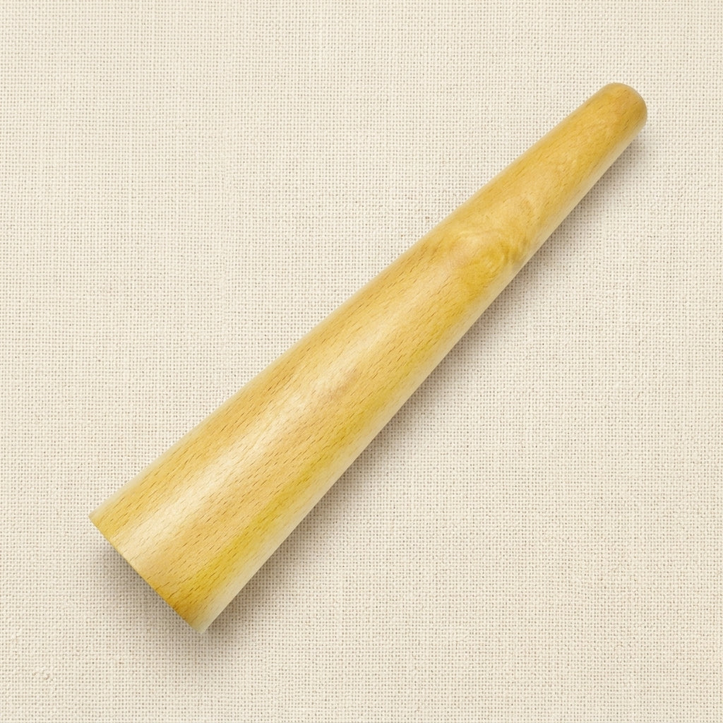 15"" Large Round Bracelet and Bangle Mandrel, Wood Jewellery Shaping and Repair Tool, Tapers from 6.4cm to 3.8cm | Jewellery Making Tools | Toolsmith Ltd UK