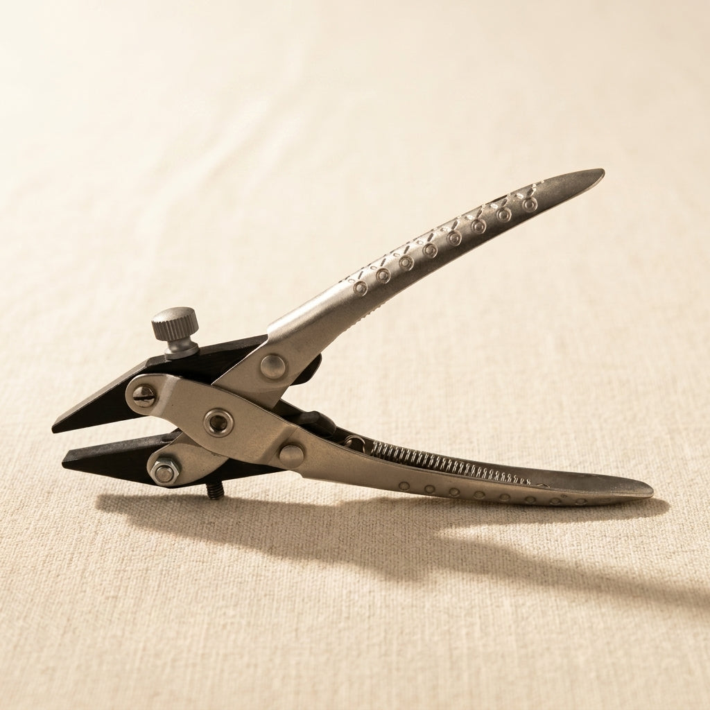 160 mm Parallel Action Pliers with Adjustable Screw, Flat Nose, Smooth Jaws for Jewellery Making and Crafts | Jewellery Making Tools | Toolsmith Ltd UK