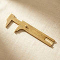 3" Brass Sliding Gauge Caliper, 80mm Notched Jaws, Dual Scale Inches/Metric, for Watch, Jewellery and Beads | Jewellery Making Tools | Toolsmith Ltd UK