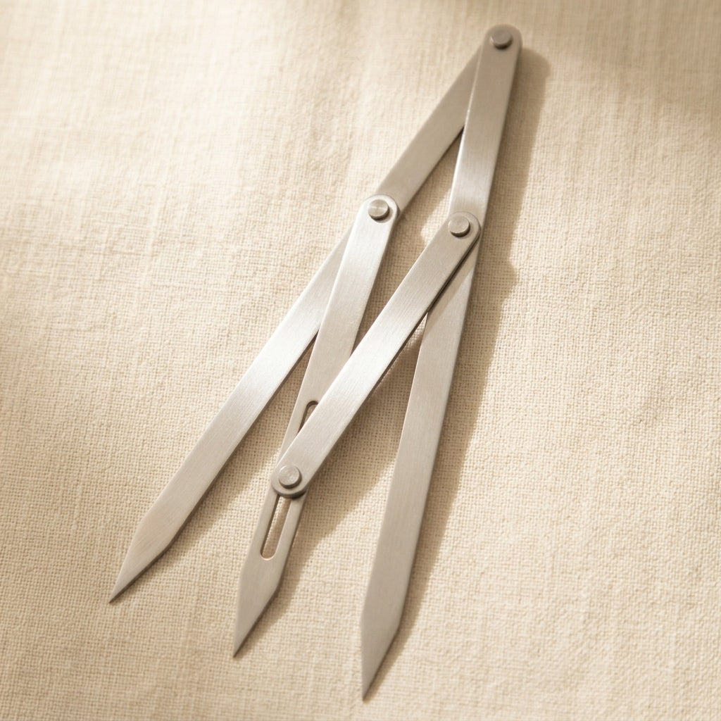 3 Point Microblading Measuring Calipers, Stainless Steel, Eyebrow SPMU Permanent Makeup Tool, Phi Ratio Golden Proportion Divider | Beauty & Nail Tools | Toolsmith Ltd UK