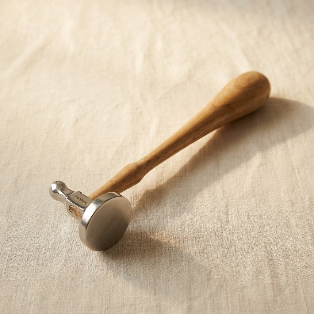 38 MM Bow and Flat Face Chasing Hammer for Jewellery Hobby Crafts Repousse Silversmith | Jewellery Making Tools | Toolsmith Ltd UK