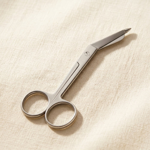 4.5 Inch Lister Bandage Scissors, Stainless Steel, Silver, Straight Blade, Ambidextrous, First Aid Scissors | Surgical Instruments | Toolsmith Ltd UK