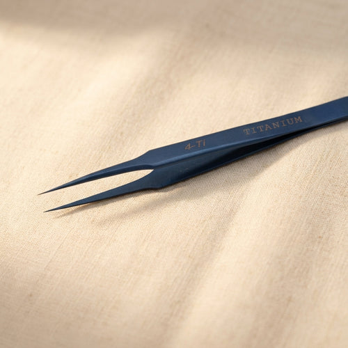 4-Ti, Titanium Anti-Magnetic Precision Tweezers, 120 mm, Professional Watch and Jewellery Repair Tool | Jewellery Making Tools | Toolsmith Ltd UK