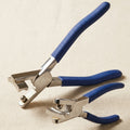 5/16"" Channel Synclastic Pliers for Jewellery Making, Rings Bangles Bracelet Repairing Tool, Stainless Steel with Blue Handles | Jewellery Making Tools | Toolsmith Ltd UK