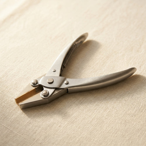 5.5 Inch Heavy Duty Parallel Action Flat Nose Pliers with Smooth Brass Jaws, for Jewellery Making and Wire Work | Jewellery Making Tools | Toolsmith Ltd UK