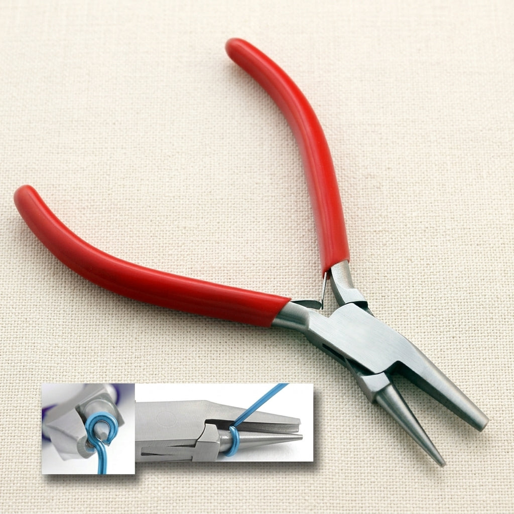 5.5 Inch Round and Concave Nose Jaws Pliers with PVC Grips for Jewellery Crafts and Hobby | Jewellery Making Tools | Toolsmith Ltd UK