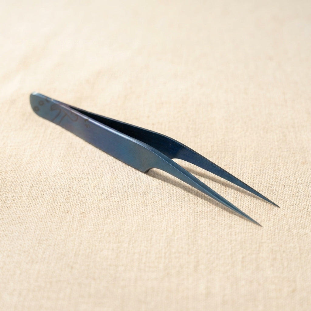 5A- Ti, Titanium Anti-Magnetic Tweezers, 120mm, Professional Watch and Jewellery Repair Tool | Jewellery Making Tools | Toolsmith Ltd UK