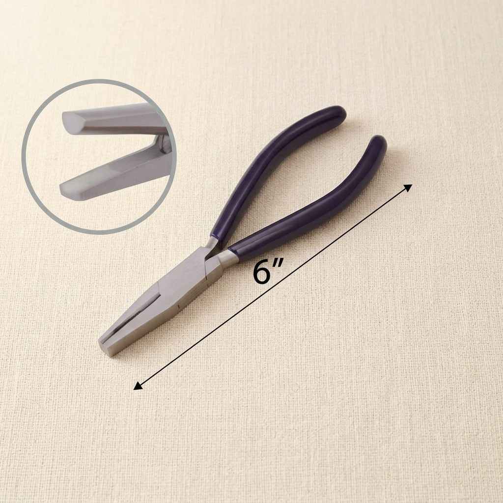 6 Inch Half Round Concave Nose Pliers, Stainless Steel, Ring Bending and Forming Jewellery Tool | Jewellery Making Tools | Toolsmith Ltd UK