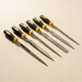 6-Piece Diamond Needle File Set, 140 Grit Precision Steel Files, Multiple Shapes for Detailed Work | Jewellery Making Tools | Toolsmith Ltd UK