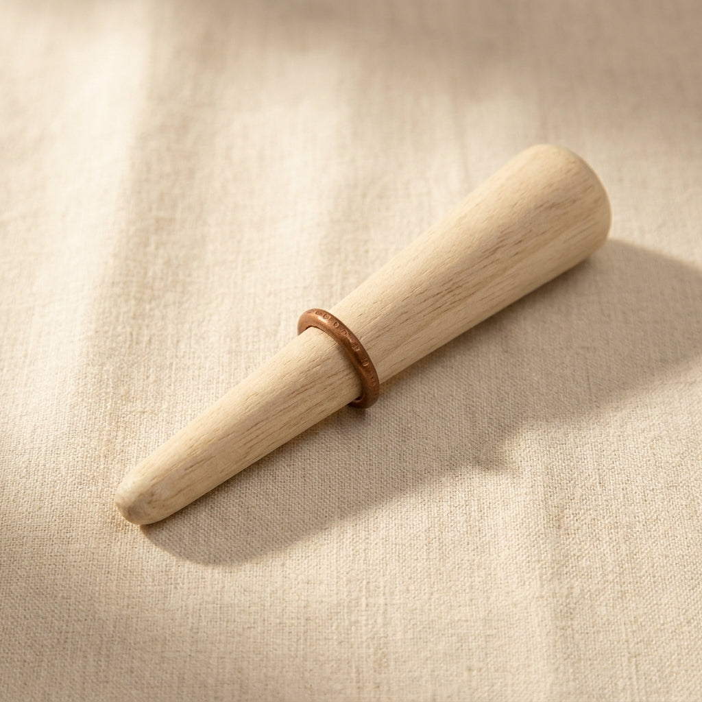 7" Wood Ring Mandrel, Tapered Jewellery Ring Holder Stick for Polishing and Grinding | Jewellery Making Tools | Toolsmith Ltd UK