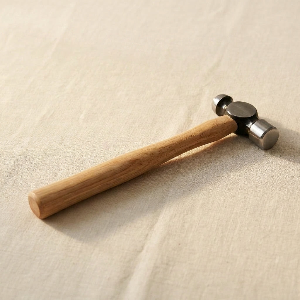 Ball Peen Chasing Hammer, 4 oz, Jewellery Making Forming Repousse Crafts Tool, Wooden Handle | Jewellery Making Tools | Toolsmith Ltd UK