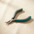 Bent Chain Nose Pliers, 4.75 Inch, Stainless Steel, Slim Ergonomic Two Toned Grips, Phthalate Free, Jewellers Hobby Tool | Jewellery Making Tools | Toolsmith Ltd UK