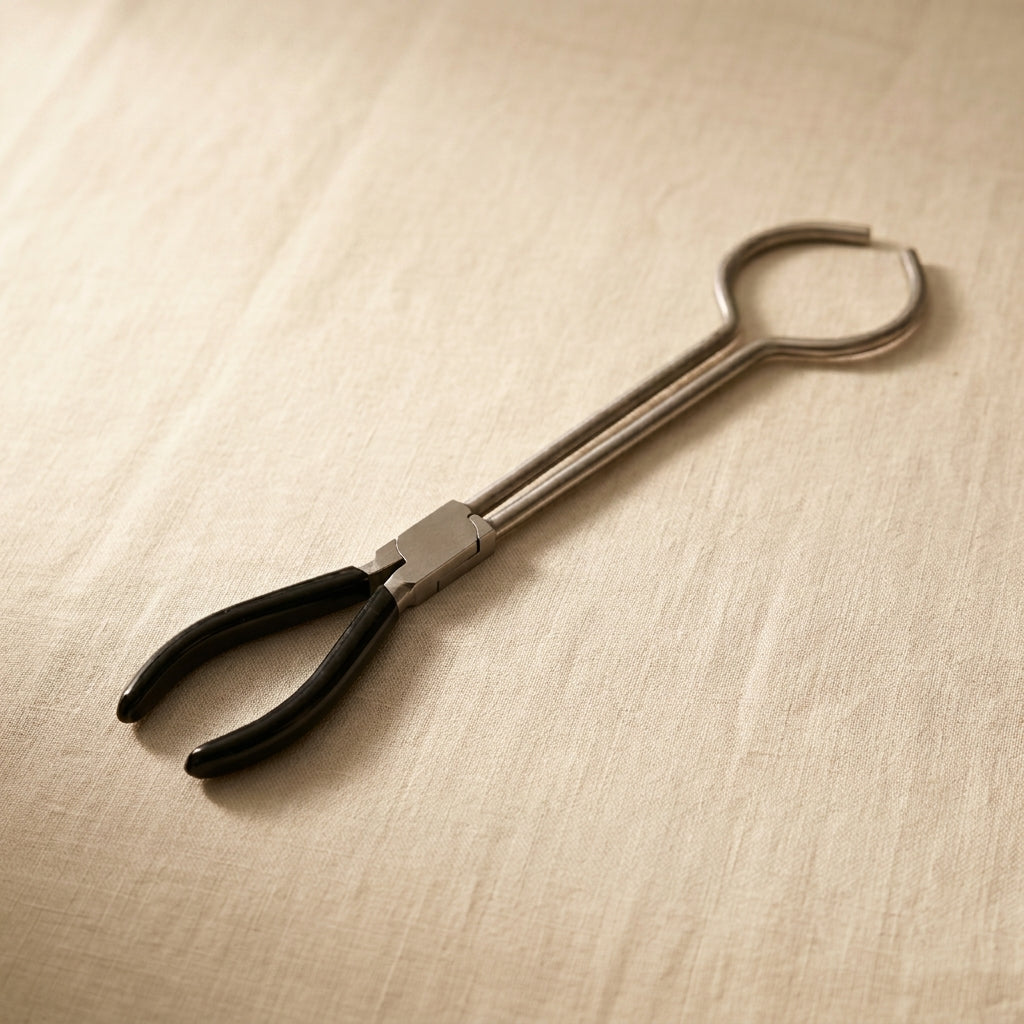 Casting/ Crucible Tongs, 33 cm Stainless Steel Laboratory Holder, Heat-Resistant Grip | Jewellery Making Tools | Toolsmith Ltd UK
