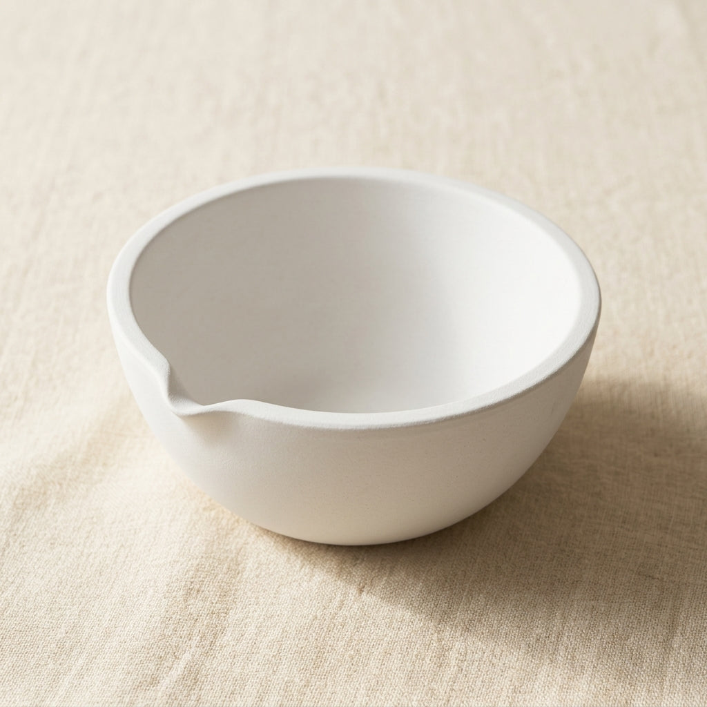 Ceramic Crucible Dish, Fused Silica Material, 6-Inch Diameter, 1000g Capacity, High Temperature Heat Resistant for Melting Casting Gold Silver Copper | Jewellery Making Tools | Toolsmith Ltd UK