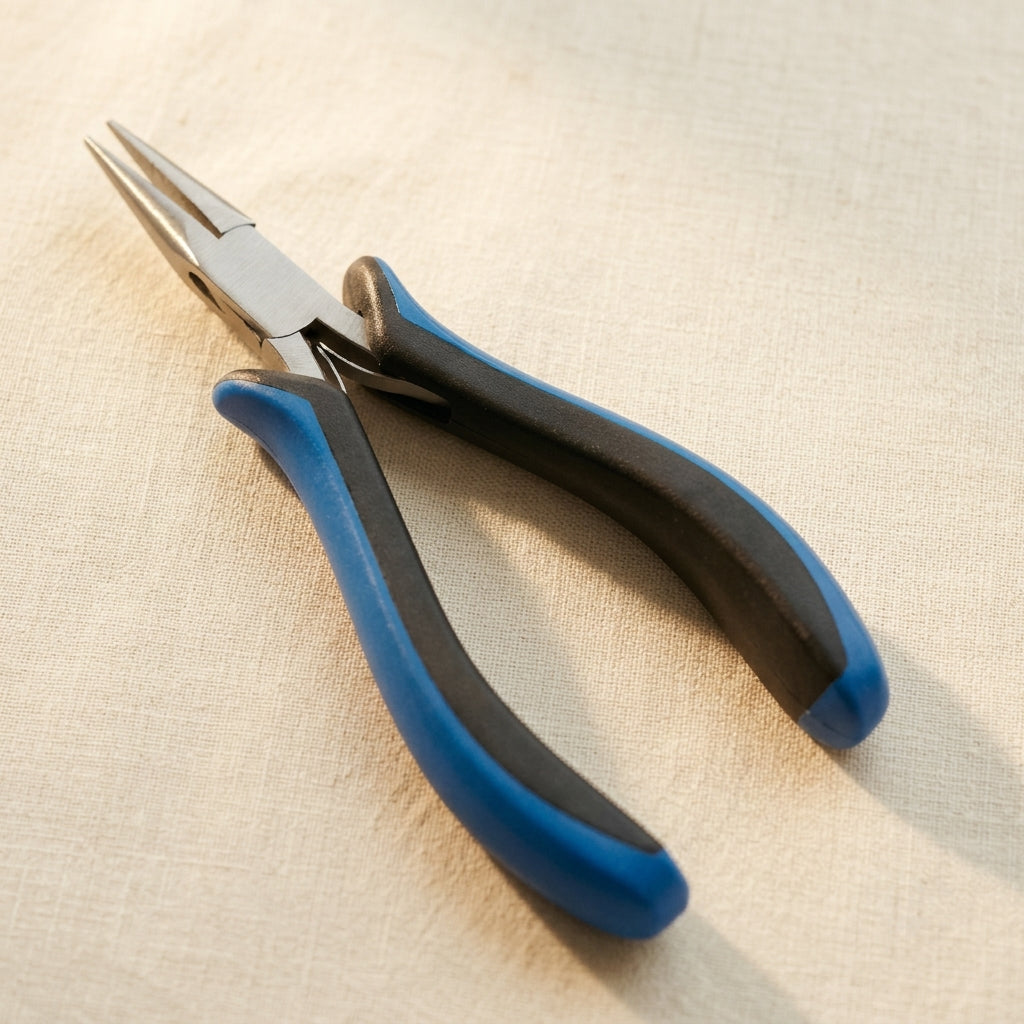 Chain Nose Pointed Needle Nose Ergonomic Pliers, 5 Inch, Premium Stainless Steel, Jewellery Beads and Wire Work Tool | Jewellery Making Tools | Toolsmith Ltd UK