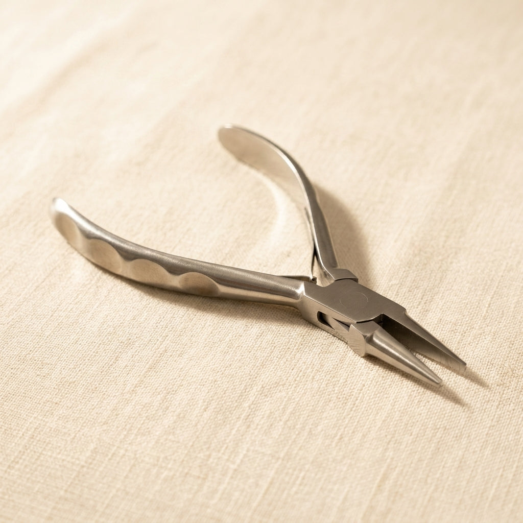 Design Handles Round and Concave Nose Pliers for Jewellery Making, Polished Stainless Steel, 5.5 Inch, Wire Crafts Tool | Jewellery Making Tools | Toolsmith Ltd UK