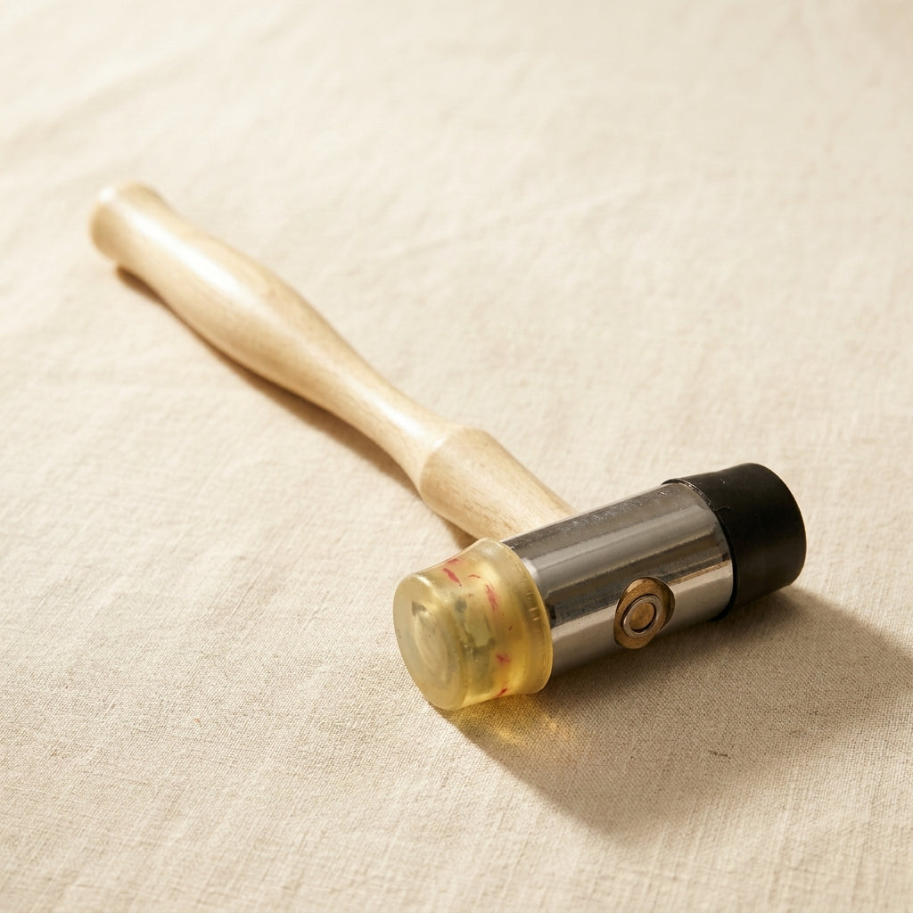 Double Ended Jeweller's Hammer Mallet with Plastic and Rubber Heads for Repousse Work | Jewellery Making Tools | Toolsmith Ltd UK
