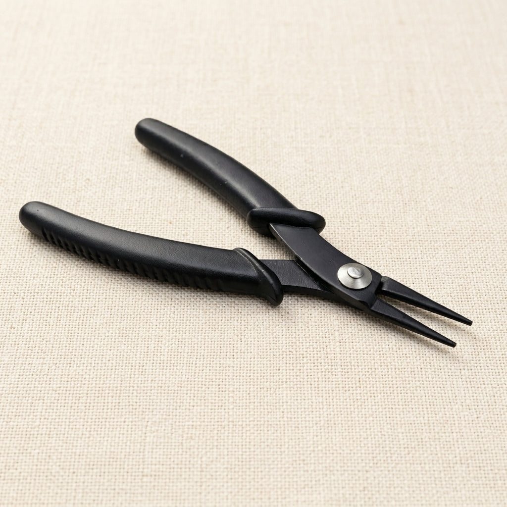 Economy Round Nose Pliers, Black, 5 Inch, Slim Line, for Beading Jewellery Hobby Crafts Wire Work | Jewellery Making Tools | Toolsmith Ltd UK