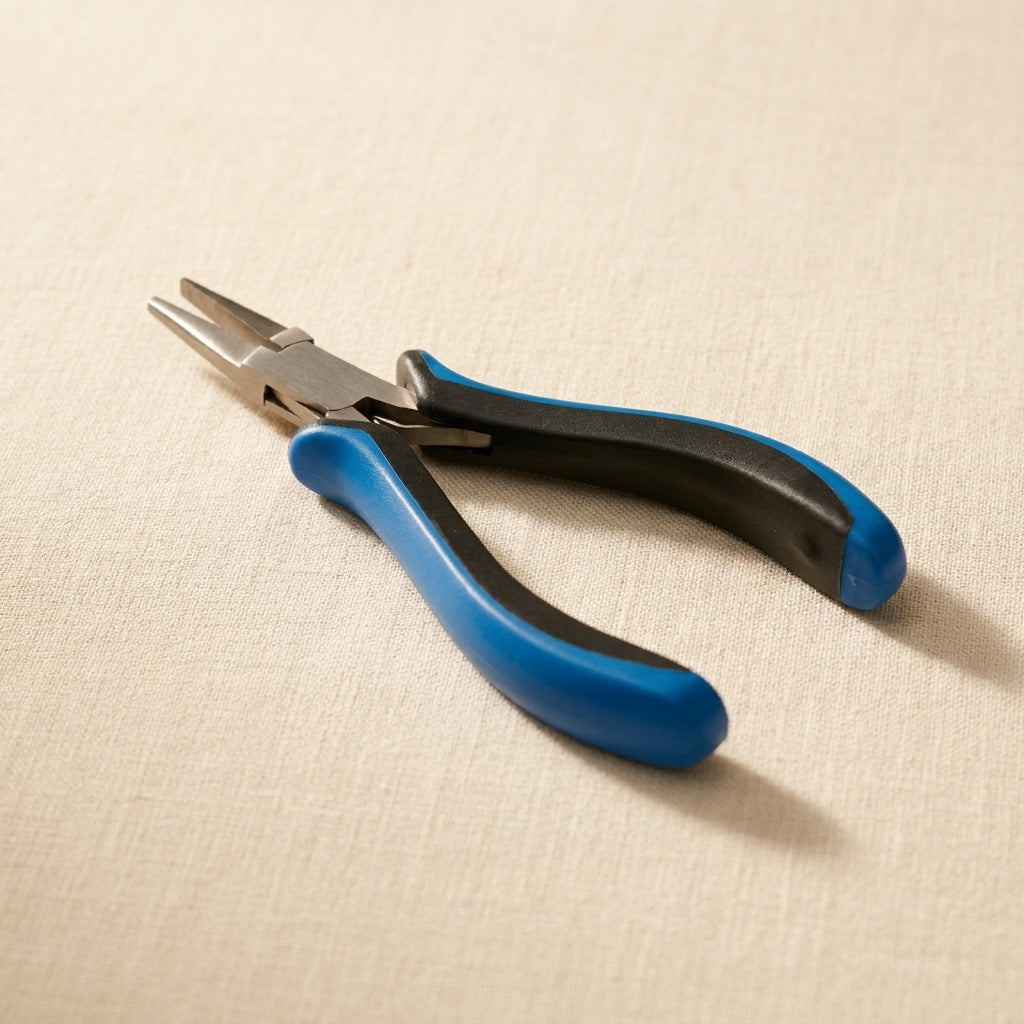 Flat Nose Ergonomic Pliers, Premium Stainless Steel, 5 Inch, Bead Wire Working Jewellery Art Craft Tool | Jewellery Making Tools | Toolsmith Ltd UK