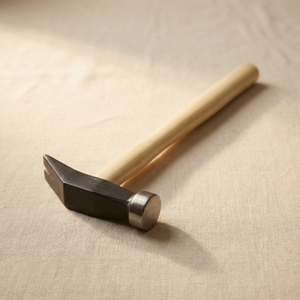 Goldsmith Flat and Cross Peen Hammer, Silversmith Jewellery Making Repousse Tool with Wooden Handle | Jewellery Making Tools | Toolsmith Ltd UK