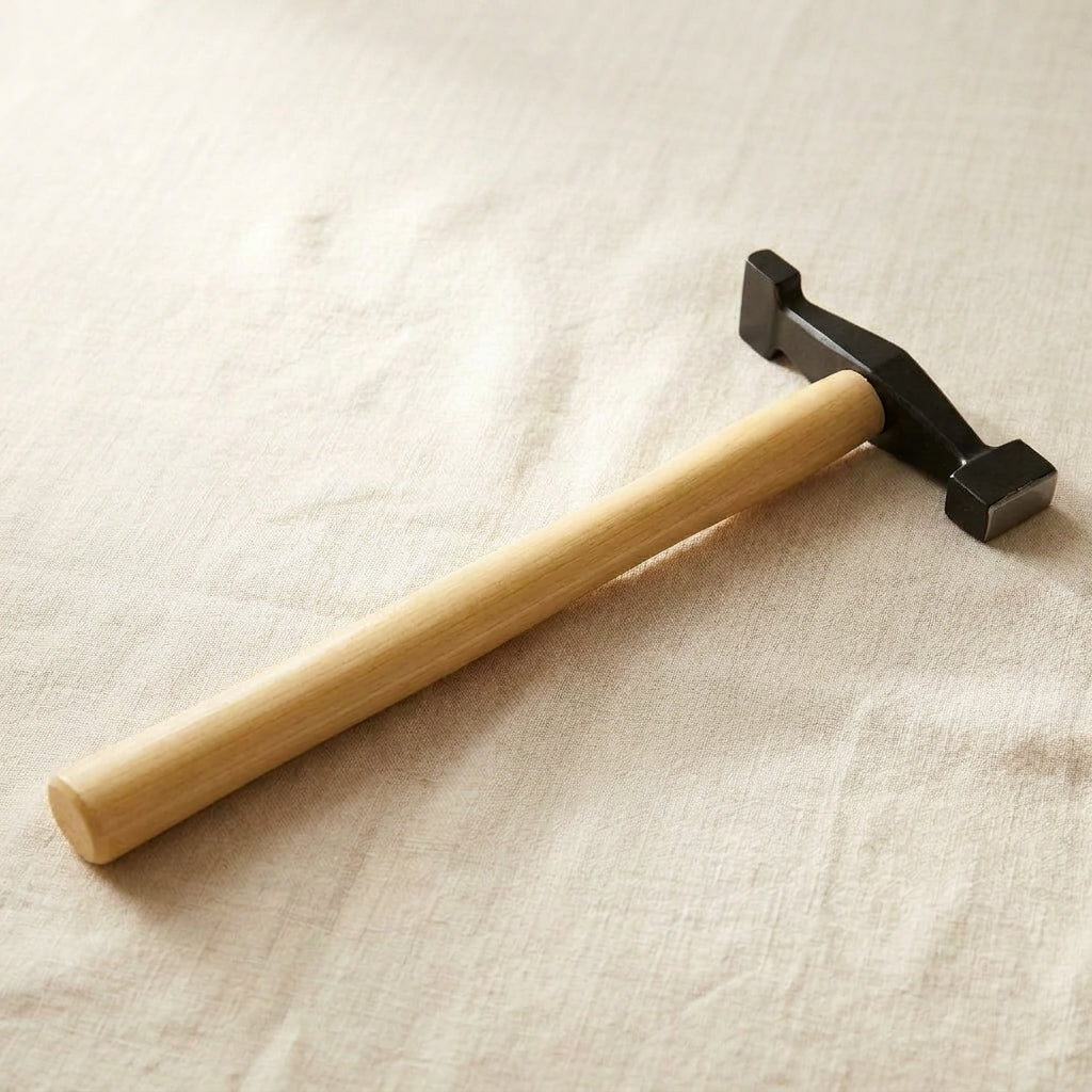 Grooving Hammer with 90 Degree Head, Silversmith Repousse Jewellers Tool, Wooden Handle | Jewellery Making Tools | Toolsmith Ltd UK
