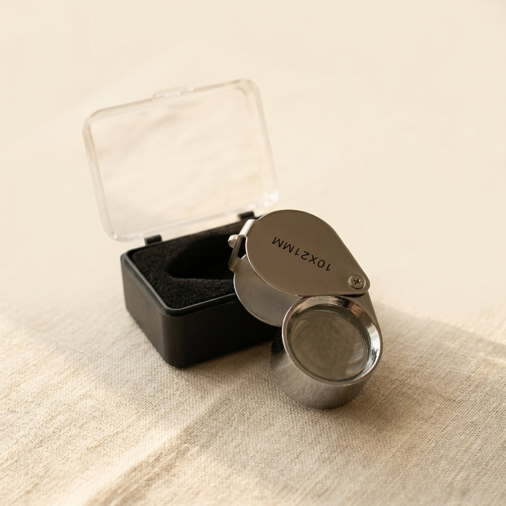 Jeweller's Magnifying Glass Loupe, 10x21mm, Portable Watch Repair Tool with Case | Watch & Clock Tools | Toolsmith Ltd UK