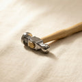 Jewellery Chasing Hammer with 25mm Flat Face, Wooden Handle, Silversmith Repousse Hobby Tool | Jewellery Making Tools | Toolsmith Ltd UK