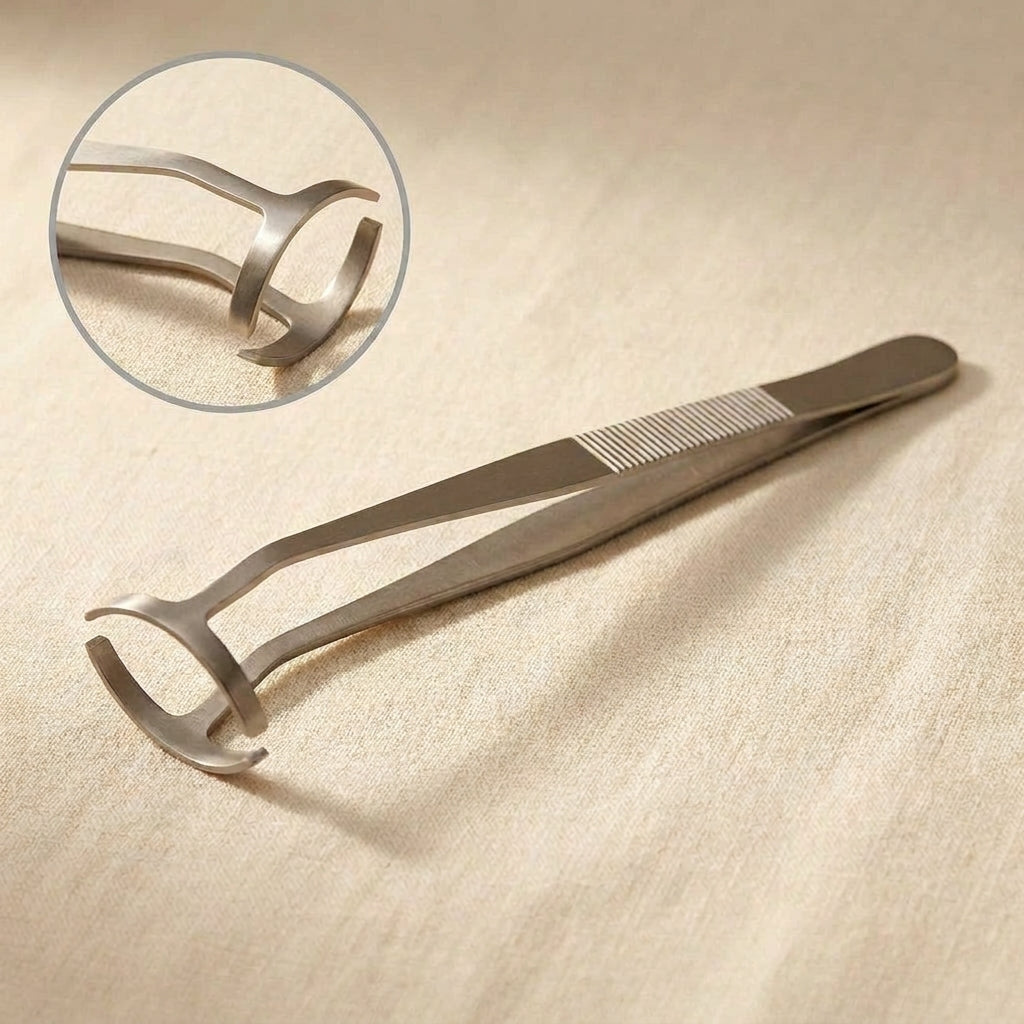 Large Ring Holding Tweezers, Stainless Steel, 6 Inch, for Soldering Rings, Jewellery Repair Hobby Craftsman, 16mm x 27mm | Jewellery Making Tools | Toolsmith Ltd UK
