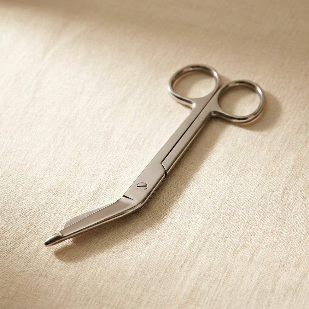 Lister Bandage Scissors, 5.5 Inch, Stainless Steel, First Aid, Tensionrite Clip | Surgical Instruments | Toolsmith Ltd UK