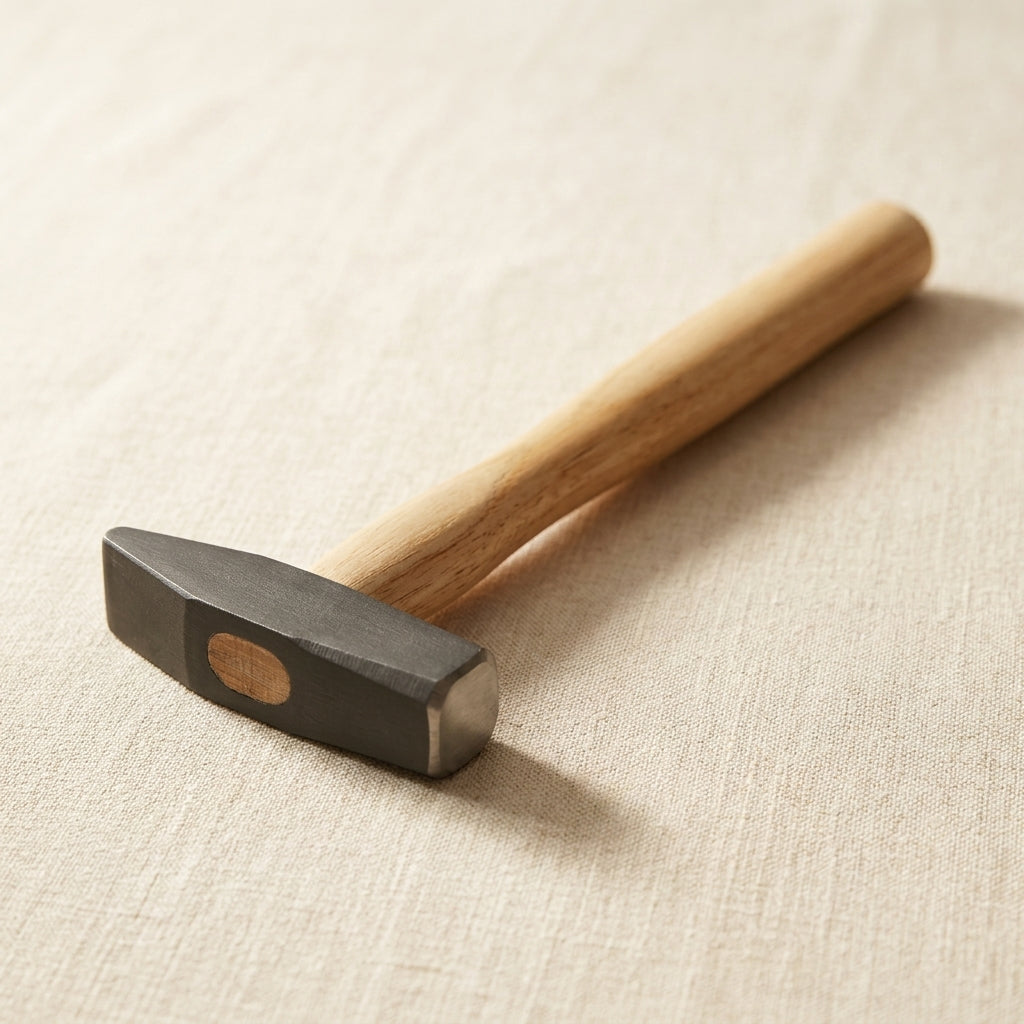 Locksmith Hammer with Wooden Handle, Octagonal and Rectangular Faces, Silversmith Repousse Jewellers Tool | Jewellery Making Tools | Toolsmith Ltd UK