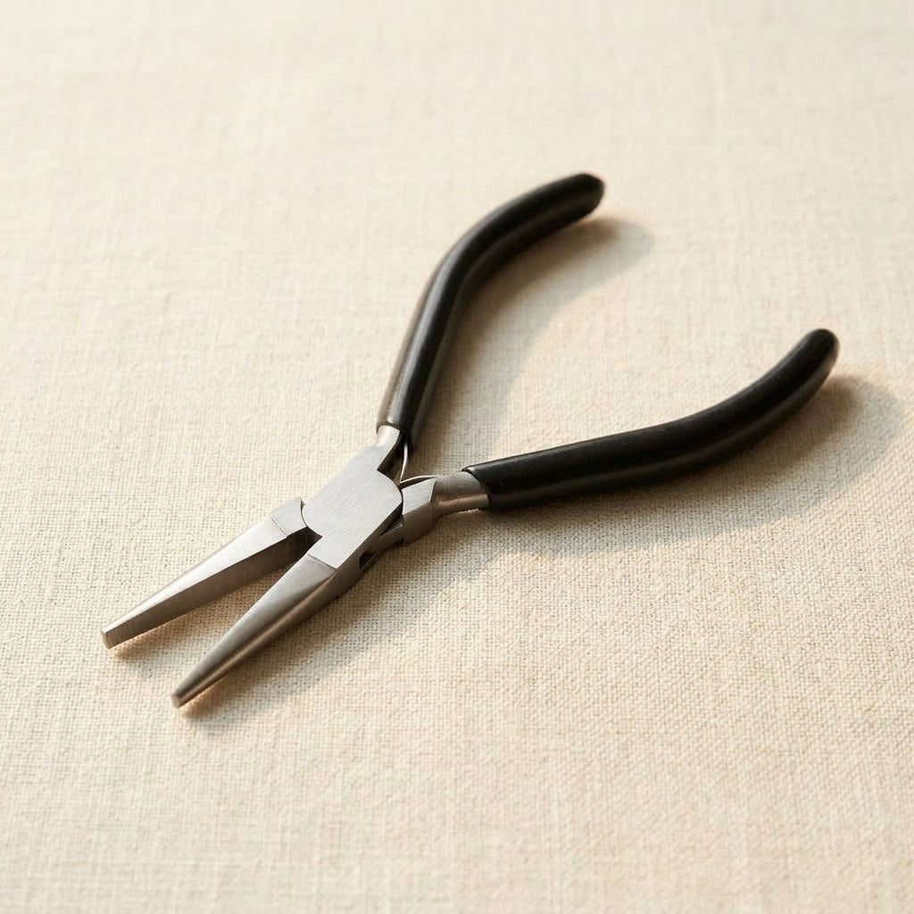 Long Flat Nose Pliers, Stainless Steel, 140mm, 1.5 Inch Jaws, for Jewellery Making, Beading, Fishing and Watchmakers | Watch & Clock Tools | Toolsmith Ltd UK