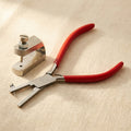 Metal Punch Hole Pliers for Soft Metals Plastics and Leather, 1.5mm, Tool Steel, Ergonomic Rubber Coated Handle | Jewellery Making Tools | Toolsmith Ltd UK