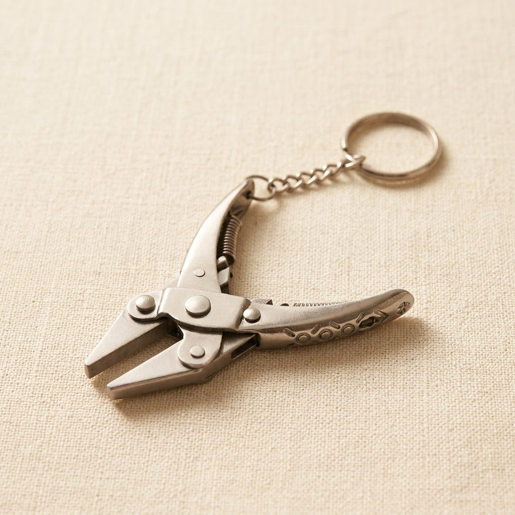 Mini Parallel Action Flat Nose Pliers Keychain, 7.6 cm/ 3", Workable Jewellery Tool | Jewellery Making Tools | Toolsmith Ltd UK