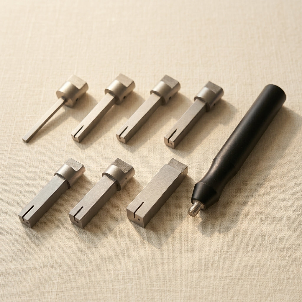 Mini Square Mandrel Set with Handle, 6 Sizes 3-13 mm, Jewellery Making, Wire Wrapping Looping etc | Jewellery Making Tools | Toolsmith Ltd UK