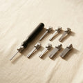 Mini Triangle Mandrel Set with Handle, 6 Sizes 4-14 mm, for Jewellery and Jump Ring Making, Wire Wrapping Looping etc | Jewellery Making Tools | Toolsmith Ltd UK