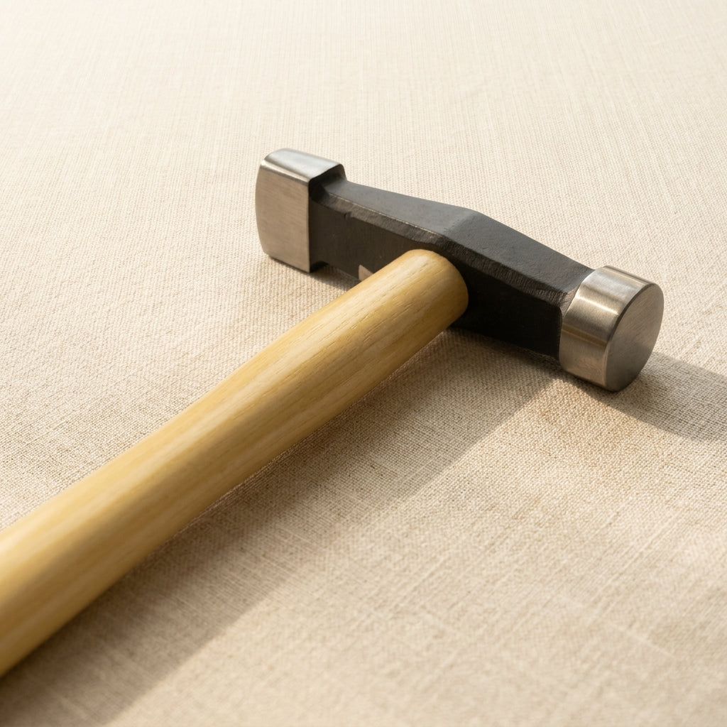Planishing and Grooving Combination Hammer, Silversmith Repousse Jewellers Tool, 12"" Length, Professional Style | Jewellery Making Tools | Toolsmith Ltd UK