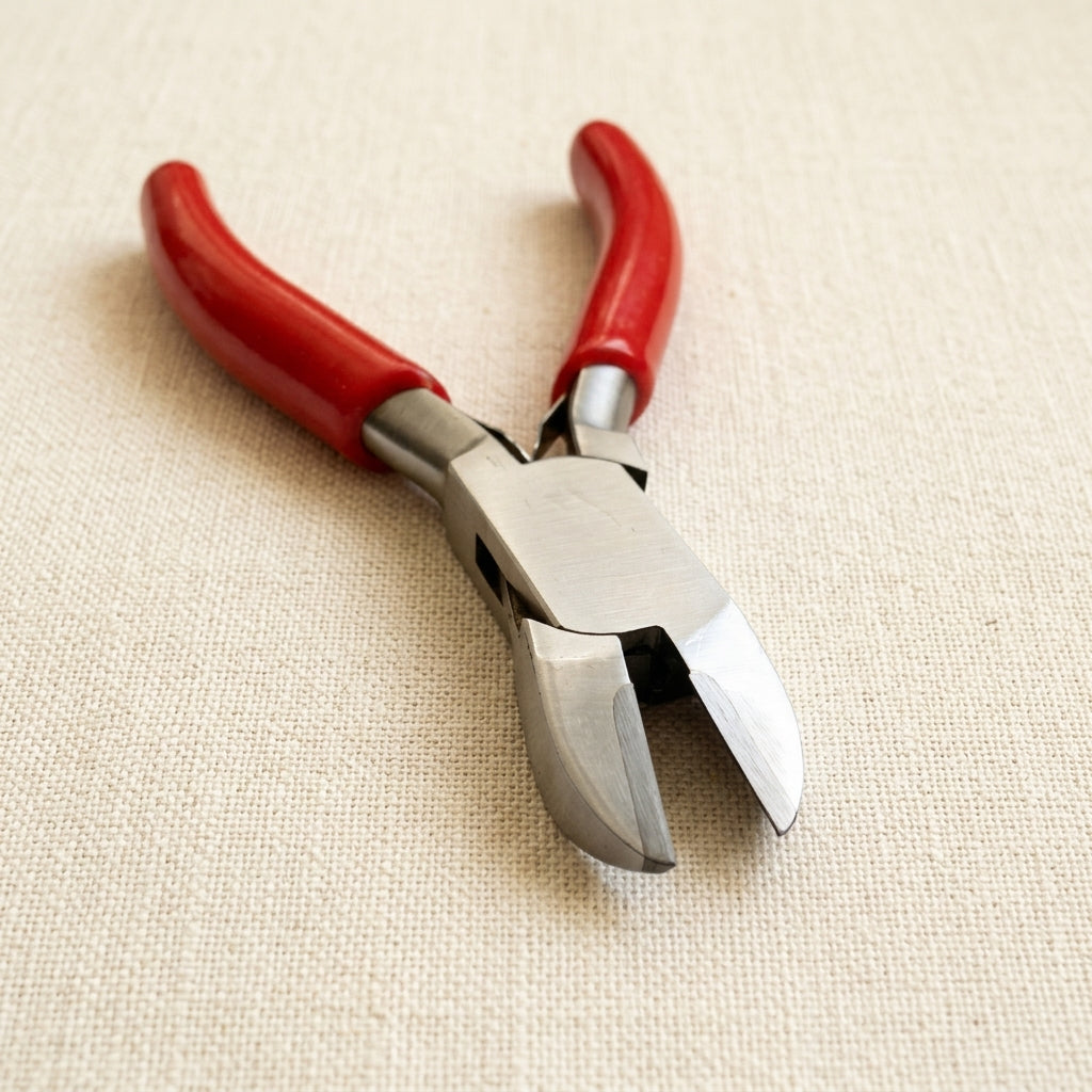 Premium 5 Inch Jewellery Diagonal Side Wire Cutter Pliers with Tungsten Carbide Tips, Professional Cutting Tool Upto 12 Gauge/ 2.05 mm, PVC Handle | Jewellery Making Tools | Toolsmith Ltd UK