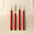 Professional 4-Piece PVC Wax Carving Tool Set, Single Ended, Metal Clay Sculpting, Modelling Probes and Spatulas | Dental Instruments | Toolsmith Ltd UK